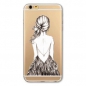 Silikonhülle Transparent mit Motiv Mädchen für iPhone 6 Plus & 6S Plus